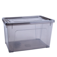 Контейнер Smart Box "Practice" 24x16x14 см із защіпкою 3,5 л Коричневий, Прозорий, Какао 123081/2
