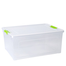 Контейнер Smart Box "Practice" 32x24x14 см із затискачем 7,9 л Прозорий, Оливковий 123083/1