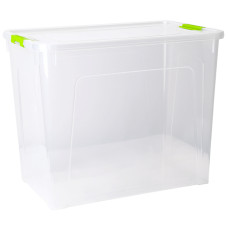 Контейнер Smart Box "Practice" 49x32x39 см із затискачем 40 л Прозорий, Оливковий 123086/1
