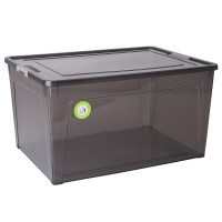 Контейнер Smart Box "Practice" 39x29x21 см з затискачем 18 л Коричневий Прозорий, Какао 171019/2