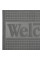 Килимок придверний без окантовки 40x60 см з написом "WELCOME" Сірий 4060-015