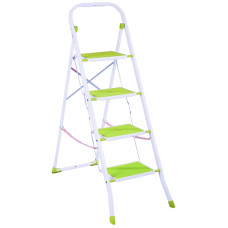 Драбина SUPERMAX COLOUR 4 сходинки гумове покриття 143x48x7 см сходинка 30x20 см EUROGOLD 2124R