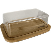 Маслянка з кришкою 19x12,5x6 см основа бамбук кришка полістирол 7108200012