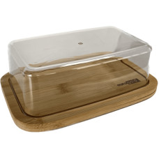 Маслянка з кришкою 19x12,5x6 см основа бамбук кришка полістирол 7108200012