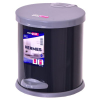 Відро металеве з педаллю 4 л "Hermes" 25x20x22 см Антрацит 801304-1