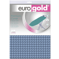Чохол змінний для прасувальної дошки 120x42 см бавовна, поролон EUROGOLD C42F3