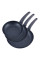 Сковороди набір 3 шт: 20, 24, 28 см алюміній, покриття Black Marble PTFE 4124