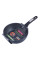 Сотейник D24x7,5 см алюміній з покриттям Black Marble 5392MR