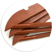 Набір 3 вішалки пластикові "Wooden design" Коричневий PF2601849/Br