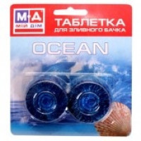 MD00454  Табл. для сливного бачка голубая 2пр МД