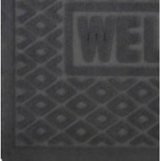 TZR01453/Gr  Килимок під двері без кромки, з візерунком, сірий, 40х60 см,