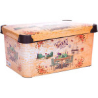 KP0648SH  Контейнер з кришкою декор  20 л   39*29*23cm   SweetHome