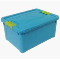 124051/1  Контейнер "Smart Box" Spring с зажимом 0,375л. (бирюз-оливк)