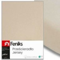 PL-71821  Простирадло з гумкою JERSEY 220X200 СВ.-СІРИЙ (10), Фенікс
