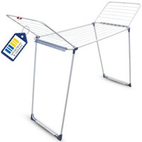 Сушарка для білизни U-DRY 18 м 103 х 55,5 х 4,5 см з насадкою для шкарпеток Біла EURO GOLD 0503UT