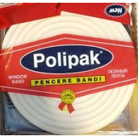 OML90907  Уплотнитель поролоновый POLIPAK для окон на клейкой основе