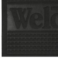 Килимок придверний без окантовки 45x75 см з написом "WELCOME" Чорний 4575-010