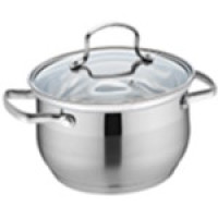 VZ12141R-22C  Каструля Vezzer з 5-шар. дном та литими ручками 4л, 22*11,5см, нерж. сталь, [4]