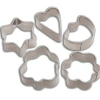 L-156  Формочки для печенья, металл.  Biscuit, набор 5 шт, ТМ Lux
