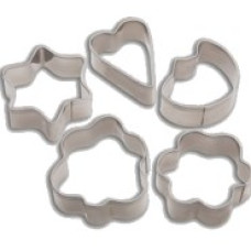 L-156  Формочки для печенья, металл.  Biscuit, набор 5 шт, ТМ Lux