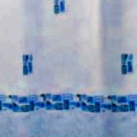 8517B  Шторка для душа Miranda ASTURIA, 180х200см, блакитний