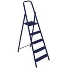 Драбина STEEL HOME 7 сходинок металева труба 3x2x0.8 см 230x58x9 см H1.56 м EuroGold 217-blue