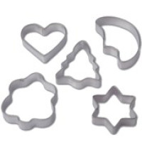 L-155  Формочки для печенья, металл. Cookie, набор 5 шт, ТМ Lux