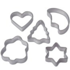 L-155  Формочки для печенья, металл. Cookie, набор 5 шт, ТМ Lux