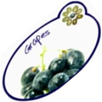 J1092  Серветка кухонна овальна "Виноград"